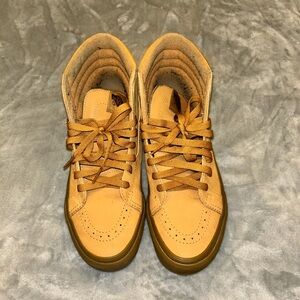 Tan Vans High-Top Sneakers